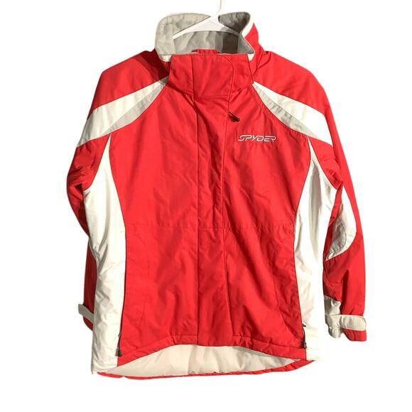 Spyder Women’s Ski Jacket Size 8 Red/White – Performance, Insulated, Sporty - Picture 1 of 8